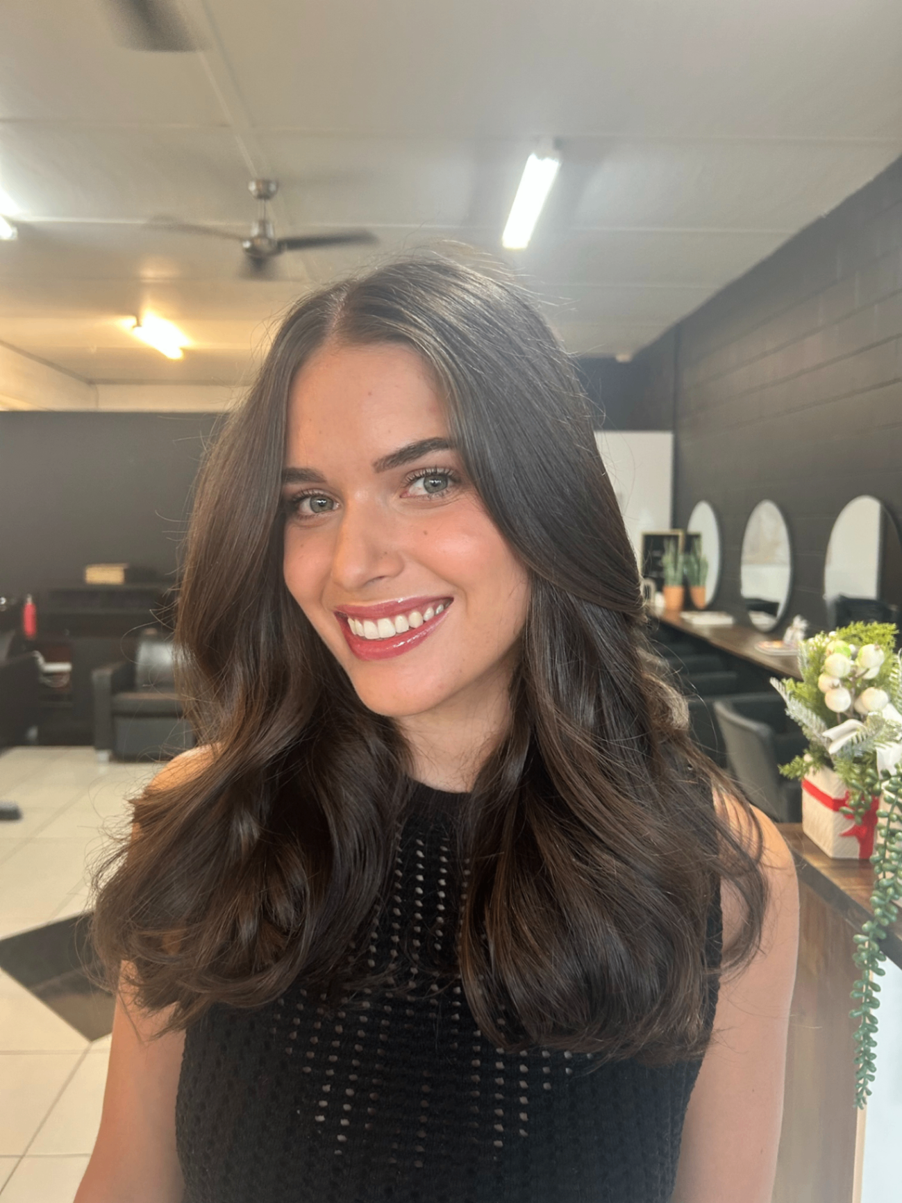 Glossy brunette